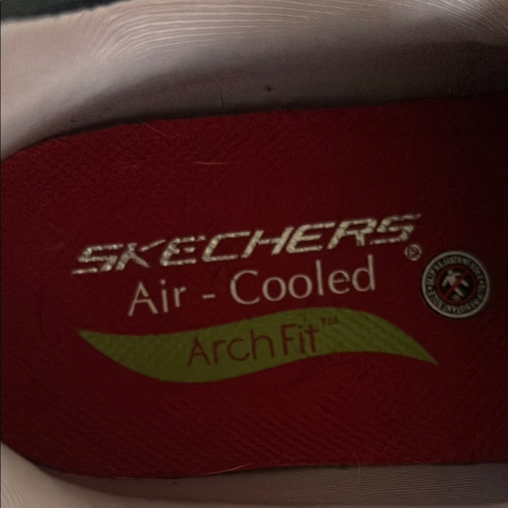 Skechers Navy and Pink Air-Cooled Sneakers, slip in style - Picture 3 of 4